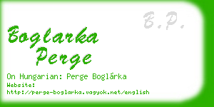 boglarka perge business card