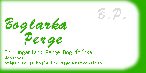 boglarka perge business card